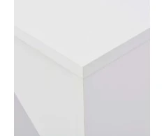Baro stalas su judinama lentyna, baltos sp., 138x39x110cm