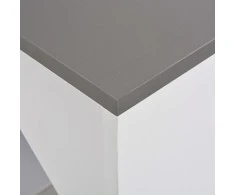 Baro stalas su spintele, baltas, 115x59x200cm