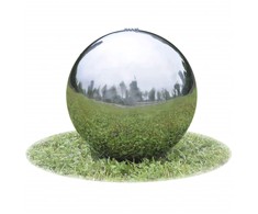 Baseino fontanas-sfera su LED, nerūd. plienas, 30 cm