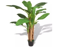 Dirbtinis bananmedis su vazonu, 175 cm, žalias
