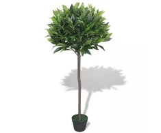 Dirbtinis lauramedis su vazonu, 125 cm, žalias