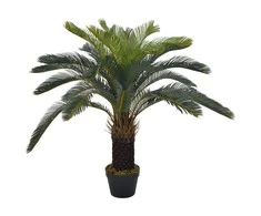 Dirbtinis paprastasis cikas su vazonu, žalias, 90 cm