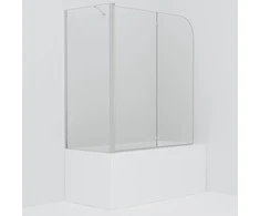 Dviguba sulankstoma dušo pertvara, 120x68x130cm, ESG