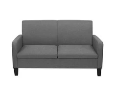 Dvivietė sofa, 135x65x76, tamsiai pilka