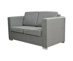 Dvivietė sofa, audinys, šviesiai pilka