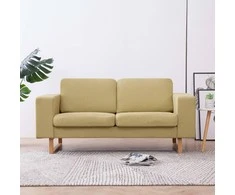 Dvivietė sofa, žalia, audinys