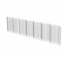 Gabiono siena, galvanizuotas plienas, 450x30x100cm