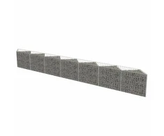 Gabiono siena, galvanizuotas plienas, 450x30x50cm