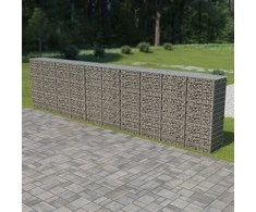 Gabiono siena su dang., galvanizuotas plienas, 600x50x150cm