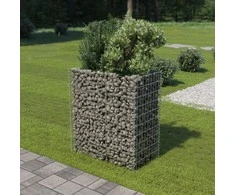 Gabiono vazonas, 90x50x100cm, galvanizuotas plienas, aukštas