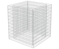 Gabiono vazonas, 90x90x100cm, galvanizuotas plienas, aukštas
