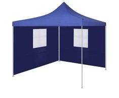 Išskleidžiama palapinė su 2 sienomis, mėlyna, 3x3 m