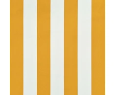 Ištraukiama markizė, geltonos ir baltos spalvos, 300x150cm
