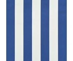 Ištraukiama markizė, mėlynos ir baltos spalvos, 350x150cm