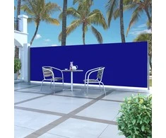 Ištraukiama šoninė pertvara, mėlyna, 160x500cm