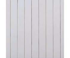 vidaXL Kambario pertvara iš bambuko, balta, 250x165cm
