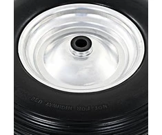 Karučio ratai su ašimis, 2 vnt., 4.00-8, 390 mm, tvirtas PU