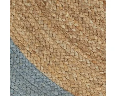 Kilimas, 120cm, džiutas, rankų darbo, su alyv. žal. sp. kraštu