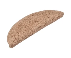 Laiptų kilimėliai, 15vnt., smėlio spalvos, 56x17x3cm