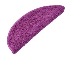 Laiptų kilimėliai, 15vnt., violetinės spalvos, 65x21x4cm