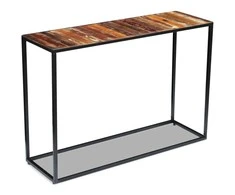 Konsolinis staliukas, perdirbtos medienos masyvas, 110x35x76 cm