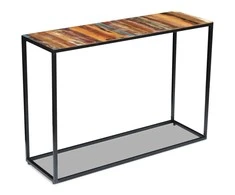 Konsolinis staliukas, perdirbtos medienos masyvas, 110x35x76 cm