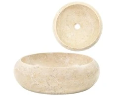 Kriauklė, kreminės spalvos, 40x12cm, marmuras