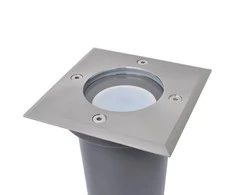 Lauko LED šviestuvai grindiniui, 3 vnt., kvadratiniai
