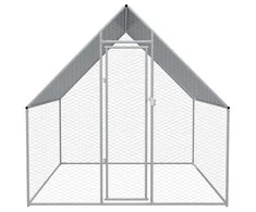 Lauko narvas viščiukams, cinkuotas plienas, 2x2x1,92 m