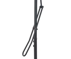 Lauko skėtis nuo saulės su plieniniu stulpu, taupe, 250x250cm