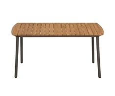 Sodo stalas, 150x90x72cm, akacijos med. mas. ir plienas