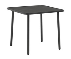 Sodo stalas, tamsiai pilkas, 80x80x72cm, plienas