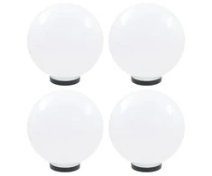 LED lempos, rutulio formos, 4vnt., sferinės, 30cm, PMMA