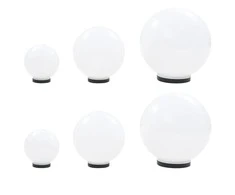 LED lempų rink., rut. form., 6d., sferiniai, 20/30/40cm, PMMA
