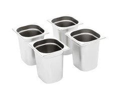 Gastronorm indai, 8 vnt., nerūdijantis plienas