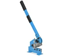 Metalo žirklės su svirtimi, mėlynos spalvos, 125mm