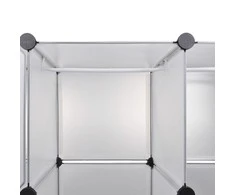 Modulinė spinta, 18 skyrių, balta 37 x 146 x 180,5 cm