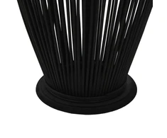Pakabinamas žibintas žvakei, juodas, 95cm, bambukas