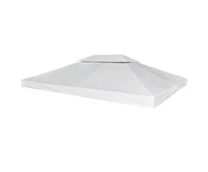 Atsarginis pavėsinės uždangalas, kreminė balta, 310g/m², 3x4m