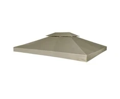 Atsarginis pavėsinės uždangalas, smėlio, 310g/m², 3x4m