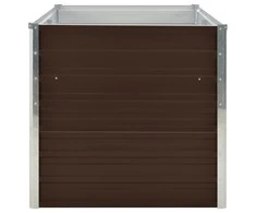 Pakeltas sodo lovelis, rudas, 160x88x77cm, galvan. plienas