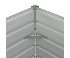 Pakeltas sodo lovelis, rudas, 160x88x77cm, galvan. plienas