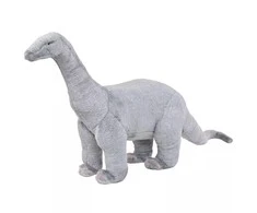 Pastat. pliušin. žaislas dinozauras brachiozauras, pilkas, XXL