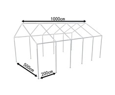 Plieninis rėmas vakarėlio palapinei 10 x 5 m