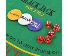 Pokerio/Blackjack rinkinys su 600 žetonais su vertėmis, aliuminis