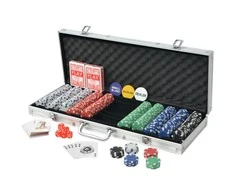 Pokerio rinkinys su 500 žetonų, aliuminis