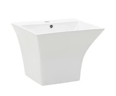 Prie sienos mont. praustuvas, baltas, 500x450x410mm, keramika