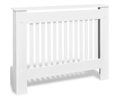 Radiatorių uždangalai, 2vnt., balti, 112cm, MDF