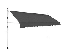 Rankiniu būdu ištraukiama markizė, antracito spalvos, 400cm
