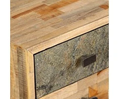 Rašomasis stalas, perdirbta mediena, 110x50x76cm